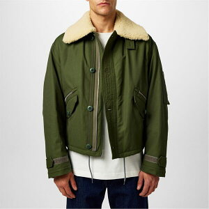 P][ Y AE^[ WPbgEu] WPbg KENZO KNZO Army Jacket Sn54 Dark Khaki J[L