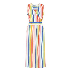 ���~�L�� ���f�B�[�X �g�b�v�X �����s�[�X ���b�v�����s�[�X Yumi Multicoloured Wrap Dress With Pockets Multi �}���`�J���[