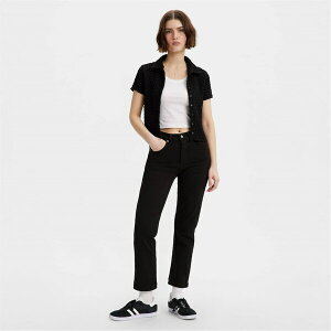���[�o�C�X ���f�B�[�X �{�g���X �f�j���p���c �N���b�v�h �W�[���Y Levis 501 Cropped Jeans Black Sprout �u���b�N