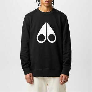 [XibN Y AE^[ p[J[EXEFbg Black 292 MOOSE KNUCKLES Moose Esntl Logo Swt Sn00