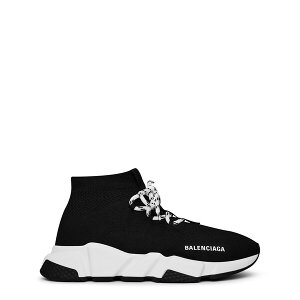 oVAK fB[X V[Y Xj[J[ [X BALENCIAGA Speed Lace Trainers Black/Wht 1015 ubN