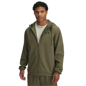 A_[A[}[ Y AE^[ WPbgEu] X|[cX^C WPbg Under Armour Armour UA Sportstyle Windbreaker Jacket Men's Marine OD Green O[