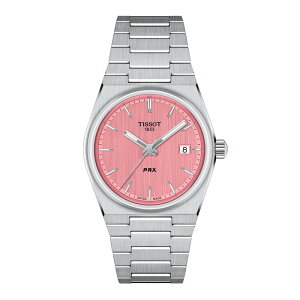 eB\bg Y ANZT[ rv Tissot PRX Quartz 35mm Watch Pink/Steel sN