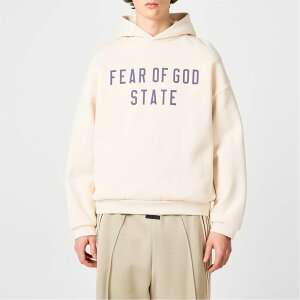 �t�B�A�I�u�S�b�h �����Y �A�E�^�[ �p�[�J�[�E�X�E�F�b�g �t���[�X �p�[�J�[ FEAR OF GOD ESSENTIALS Fleece Hoodie Shell