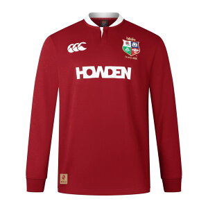 �J���^�x���[ �����Y �g�b�v�X T�V���c Canterbury British and Irish Lions 2024 Long Sleeve Classic Shirt Adults Red Dahlia ���b�h