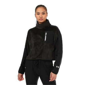 A_[A[}[ fB[X AE^[ p[J[EXEFbg bNlbN t[X Under Armour UA Journey Fleece Mock Neck Top Black ubN