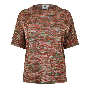 �~�b�\�[�j ���f�B�[�X �A�E�^�[ �p�[�J�[�E�X�E�F�b�g T�V���c �j�b�g MISSONI Knit T-Shirt Multi �}���`�J���[