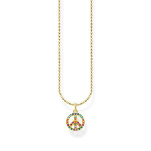 g[}XT{ fB[X ANZT[ lbNXE`[J[Ey_ggbv [X Thomas Sabo Peace Chain Necklace Gold Colour S[h