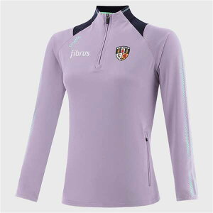 �I�j�[�� ���f�B�[�X �A�E�^�[ �p�[�J�[�E�X�E�F�b�g �n�[�t�W�b�v ONeills Antrim Dynamo Half Zip Top Ladies Pur/Mar/Grn