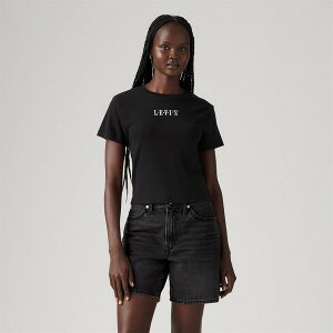 ���[�o�C�X ���f�B�[�X �g�b�v�X �V���c T�V���c Levis Gr Essential Sporty Tee Ess Sp Black �u���b�N