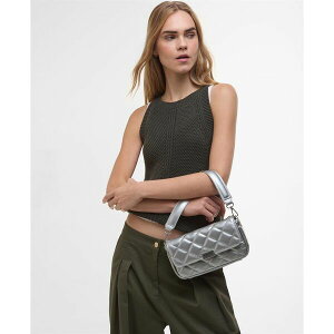 �o�u�A�[ ���f�B�[�X �o�b�O �n���h�o�b�O �L���e�B���O Barbour International Quilted Medium Cross Body Bag H Shine Silver �V���o�[