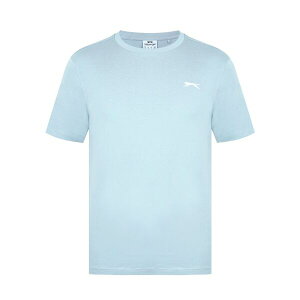 �X���Z���W���[ �����Y �g�b�v�X T�V���c Slazenger Plain T-Shirt Mens Powder Blue �u���[
