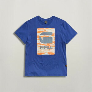 W[X^[ Y gbvX TVc OtBbN G Star Camo Box Graphic T-Shirt Ballpen Blue u[