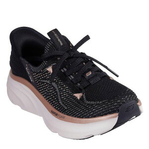 �X�P�b�`���[�Y ���f�B�[�X �V���[�Y �X�j�[�J�[ Skechers D Lux Vapor Runners Womens Black/Rose Gold �u���b�N