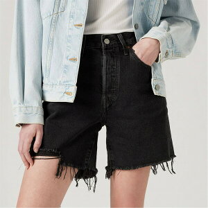 ���[�o�C�X ���f�B�[�X �{�g���X �n�[�t�p���c�E�V���[�c Levis 501 Mid Thigh Short Lunar Blac Lunar Black �u���b�N