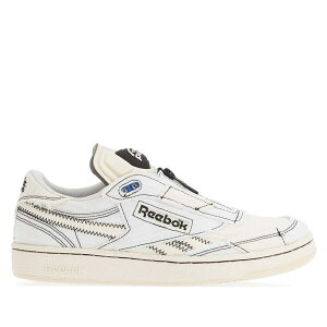 ���[�{�b�N �����Y �V���[�Y �X�j�[�J�[ Reebok Club C 85 Pump Shoes White Black �z���C�g