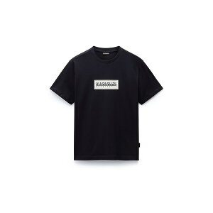�i�p�s�� �����Y �g�b�v�X T�V���c ���S Napapijri S-Box Logo SS Tee Black 041 �u���b�N