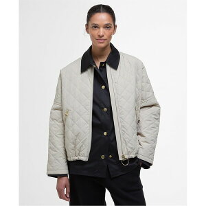 ouA[ fB[X AE^[ WPbgEu] LeBO WPbg Barbour Emlyn Quilted Bomber Jacket Light Sand/An Th