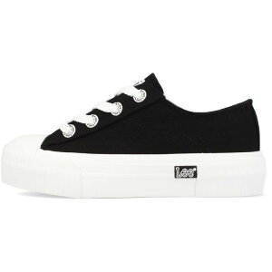 [ fB[X V[Y Xj[J[ Lee Isla Canvas Low Trainers Womens Black ubN