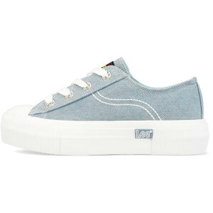 [ fB[X V[Y Xj[J[ Lee Isla Canvas Low Trainers Womens Denim Blue fj