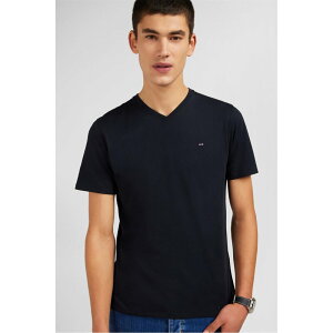 �G�f���p�[�N �����Y �g�b�v�X T�V���c V�l�b�N �V���c �R�b�g�� Eden Park Pink V neck light pima cotton t-shirt BLF �s���N