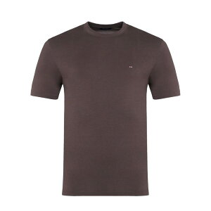 �G�f���p�[�N �����Y �g�b�v�X T�V���c ���� Eden Park Plain brown short-sleeved T-shirt KAF3 �u���E��