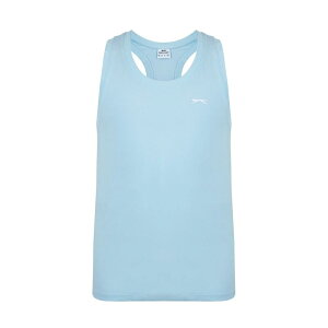 �X���Z���W���[ �����Y �g�b�v�X T�V���c �x�X�g Slazenger Muscle Vest Mens Powder Blue �u���[