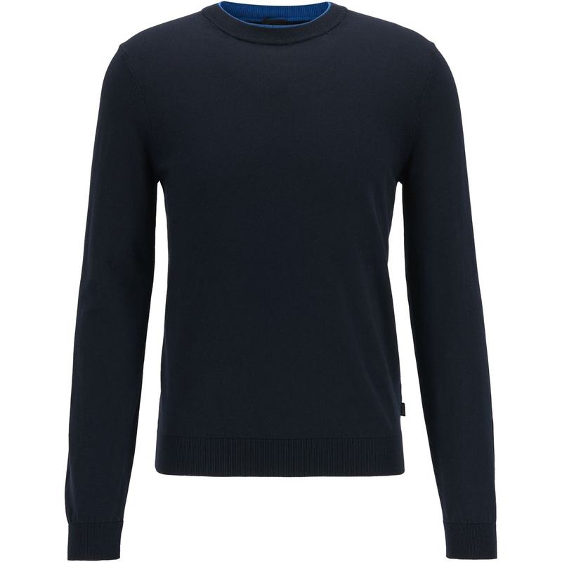 ボス メンズ ニット・セーター アウター Fabello Slim Fit Sweater Dark Blue ニット・セーター
