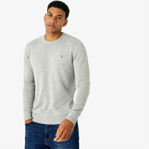 �W���b�N �E�B���X �����Y �A�E�^�[ �j�b�g�E�Z�[�^�[ �N���[�l�b�N ���S Jack Wills Seabourne Crew Neck Logo Jumper Lt Ash Mrl �A�b�V��
