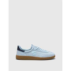 �v���e�B�O���[�� �����Y �V���[�Y �X�j�[�J�[ �X�G�[�h Pretty Green Suede Trainers Powder Blue/Gum �u���[