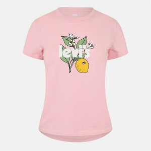 ���[�o�C�X ���f�B�[�X �g�b�v�X T�V���c �v�����g �V���c Levis Print T-Shirt Lemon Rose