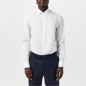 �c�C�X�e�b�h �e�C���[ �����Y �g�b�v�X �V���c Twisted Tailor Apsley Slim Shirt White �z���C�g