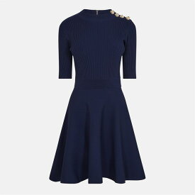 テッドベーカー レディース トップス ワンピース Ted Baker Lilano Dress Navy ネイビー