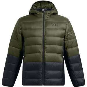 A_[A[}[ Y AE^[ WPbgEu] t[fbhWPbg _E WPbg Under Armour Armour Legend Down Hooded Jacket Puffer Mens Marine OD Green O[