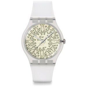 XEHb` Y ANZT[ rv Swatch Archive Pay Watch Cream/White zCg