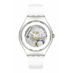 XEHb` Y ANZT[ rv Swatch Pure White Watch White/Silver zCg