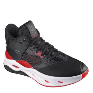 yz XPb`[Y Y Xj[J[ V[Y Durable Stability Mesh Comfort Coll Low-Top Trainers Mens Black/Red
