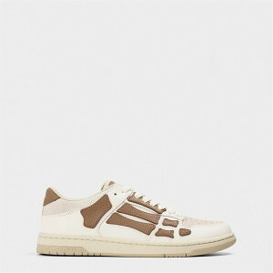 �A�~�� �����Y �V���[�Y �X�j�[�J�[ AMIRI Skeleton Top Low Trainers Camel �L������