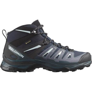 �T������ ���f�B�[�X �V���[�Y �u�[�c�E���C���u�[�c Salomon Shoes X Ultra Prime 2 Mid Gtx W Blue Nig Hiking Womens Blue �u���[