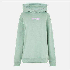 �t���[�S ���f�B�[�X �A�E�^�[ �p�[�J�[�E�X�E�F�b�g �p�[�J�[ Hugo Oversized Hoodie B 1 10266264 Hoody Womens Green �O���[��