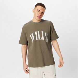 �W���b�N �E�B���X �����Y �g�b�v�X T�V���c �O���t�B�b�N Jack Wills Waffle Graphic T-Shirt Smokey Olive �I���[�u