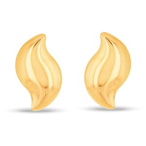 r[ [ fB[X ANZT[ sAXECO Yellow Gold Be You 9ct Gold Wave Stud Earring