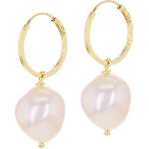 �r�[ ���[ ���f�B�[�X �A�N�Z�T���[ �s�A�X�E�C�������O Be You 9ct Gold Hoop With Baroque Pearl Drop Earrings Yellow Gold �C�G���[