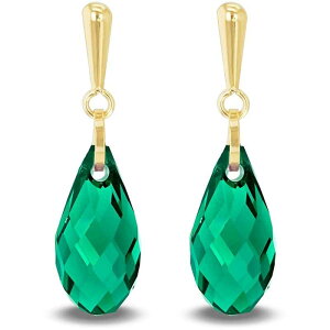 yz r[ [ fB[X sAXECO ANZT[ 9ct Gold Swarovski Crystal Teardrop Earrings Yellow Gold