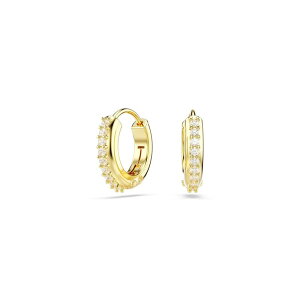 XtXL[ fB[X ANZT[ sAXECO Swarovski Matrix hoop earrings Round cut White Rhodium plated Gold/Crystal S[h