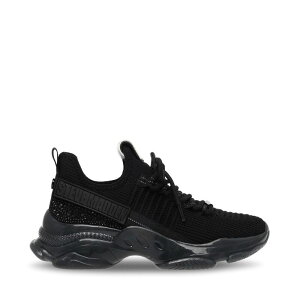�X�e�B�[�u �}�f�� ���f�B�[�X �V���[�Y �X�j�[�J�[ �}�L�V Steve Madden Women's Maxilla Low-Top Runners Black �u���b�N