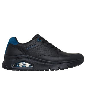 �X�P�b�`���[�Y �����Y �V���[�Y �X�j�[�J�[ ���U�[ Skechers Leather With Deco Stitch Fashion La Low-Top Trainers Mens Black �u���b�N