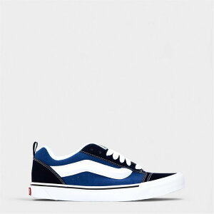 �o���Y �����Y �V���[�Y �X�j�[�J�[ Vans Knu Skool Shoes Navy/White �z���C�g