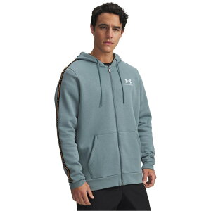 A_[A[}[ Y AE^[ p[J[EXEFbg t[X p[J[ Under Armour Icon Fleece Taping Full-Zip Hoodie Mens Jasper Blue u[