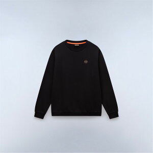 �i�p�s�� �����Y �A�E�^�[ �p�[�J�[�E�X�E�F�b�g Napapijri Napa B-Badge Crew Mens Black Beauty �u���b�N